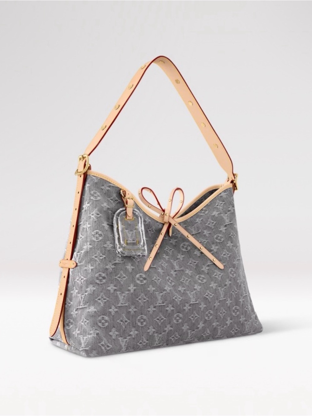 Authentic Louis Vuitton CarryAll MM Bag (Washed) Grey